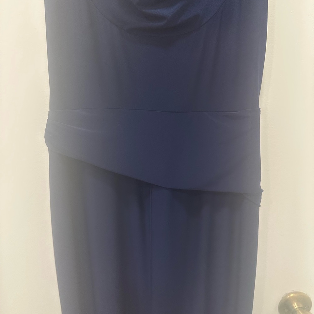 Navy Blue Ralph Lauren Gown - Picture 8 of 10